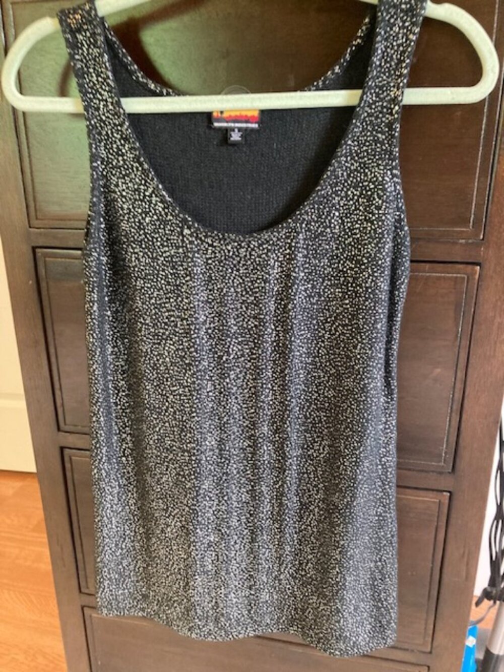 I'm selling a Soft Glittery Black Brooklyn Industries Tank Top
